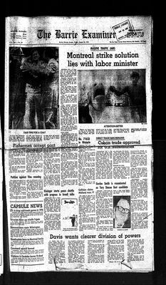 Barrie Examiner, 22 Aug 1975