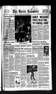 Barrie Examiner, 29 Aug 1975