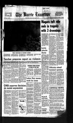 Barrie Examiner, 30 Aug 1975