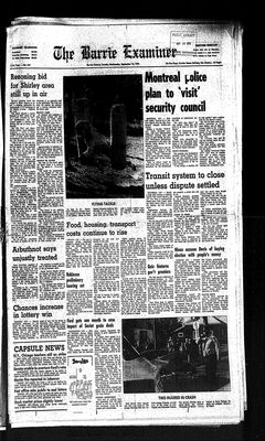 Barrie Examiner, 10 Sep 1975