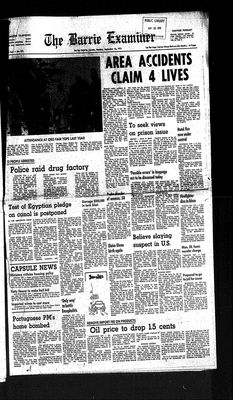 Barrie Examiner, 22 Sep 1975