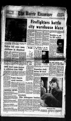 Barrie Examiner, 8 Oct 1975