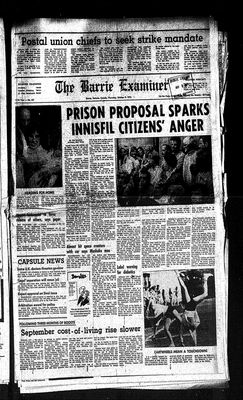 Barrie Examiner, 9 Oct 1975