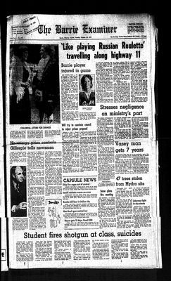 Barrie Examiner, 28 Oct 1975