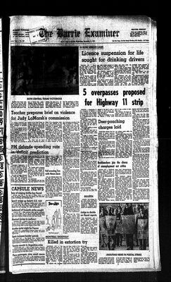 Barrie Examiner, 5 Nov 1975