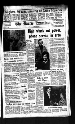 Barrie Examiner, 11 Nov 1975