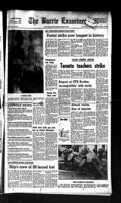 Barrie Examiner, 12 Nov 1975