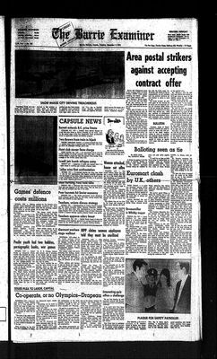 Barrie Examiner, 2 Dec 1975