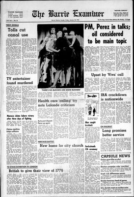 Barrie Examiner, 30 Jan 1976