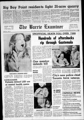 Barrie Examiner, 7 Feb 1976