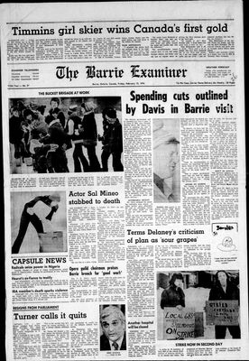 Barrie Examiner, 13 Feb 1976