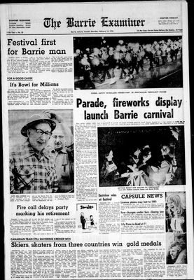 Barrie Examiner, 14 Feb 1976