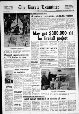 Barrie Examiner, 18 Feb 1976