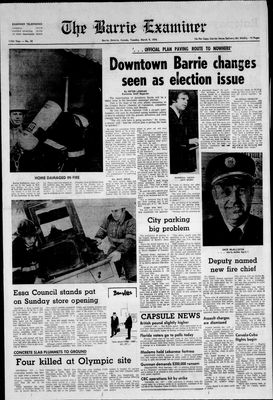 Barrie Examiner, 9 Mar 1976