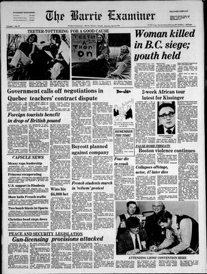 Barrie Examiner, 24 Apr 1976