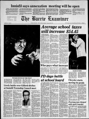 Barrie Examiner, 29 Apr 1976