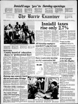 Barrie Examiner, 13 May 1976