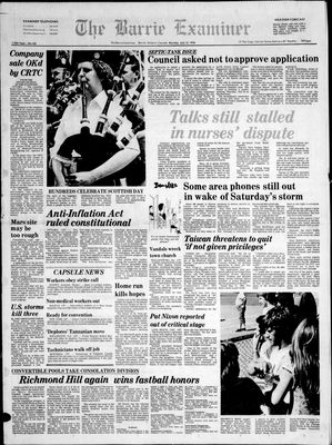 Barrie Examiner, 12 Jul 1976