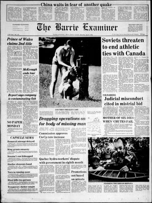 Barrie Examiner, 31 Jul 1976