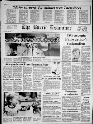 Barrie Examiner, 15 Sep 1976