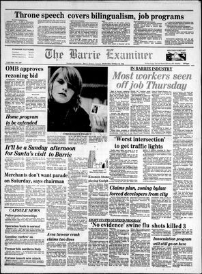 Barrie Examiner, 13 Oct 1976