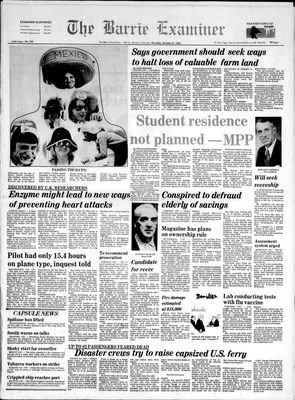 Barrie Examiner, 21 Oct 1976