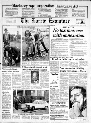 Barrie Examiner, 22 Oct 1976