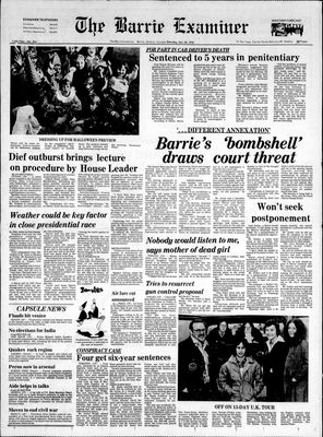 Barrie Examiner, 30 Oct 1976