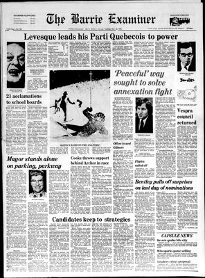 Barrie Examiner, 16 Nov 1976