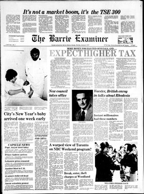 Barrie Examiner, 3 Jan 1977