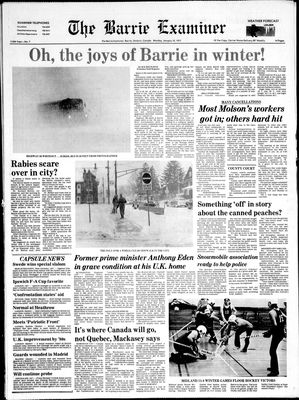 Barrie Examiner, 10 Jan 1977