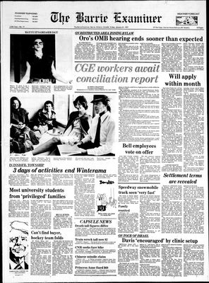 Barrie Examiner, 21 Jan 1977