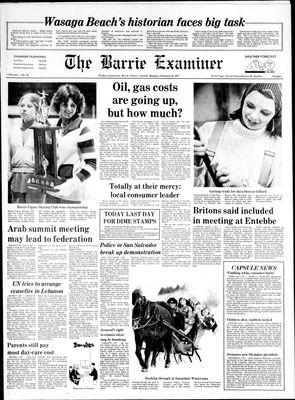 Barrie Examiner, 28 Feb 1977