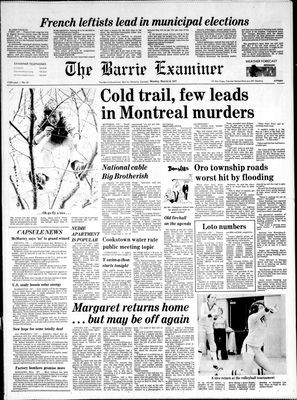 Barrie Examiner, 14 Mar 1977