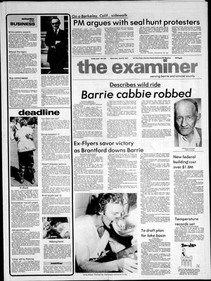 Barrie Examiner, 9 Apr 1977