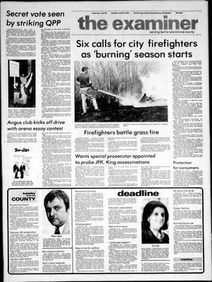 Barrie Examiner, 12 Apr 1977