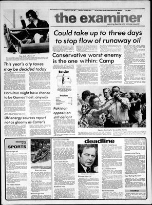 Barrie Examiner, 25 Apr 1977