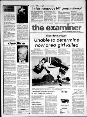 Barrie Examiner, 28 Apr 1977