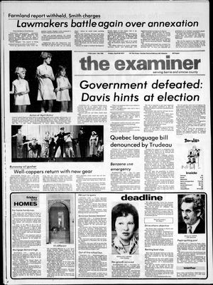 Barrie Examiner, 29 Apr 1977