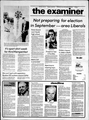 Barrie Examiner, 26 Jul 1977