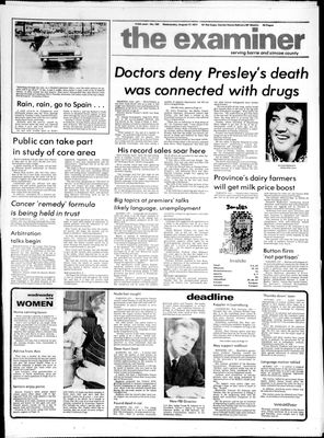 Barrie Examiner, 17 Aug 1977