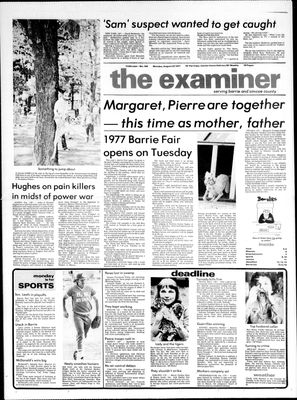 Barrie Examiner, 22 Aug 1977