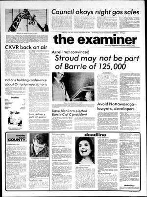 Barrie Examiner, 20 Sep 1977