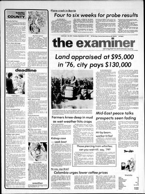 Barrie Examiner, 27 Sep 1977