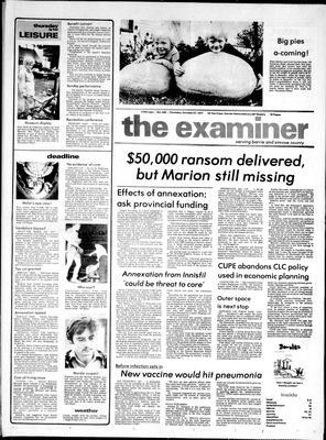 Barrie Examiner, 27 Oct 1977