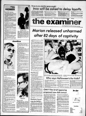 Barrie Examiner, 28 Oct 1977