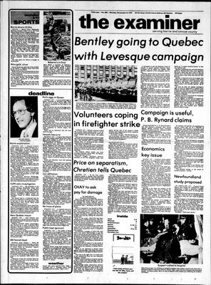 Barrie Examiner, 14 Nov 1977