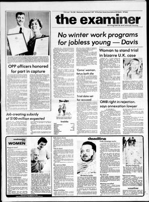 Barrie Examiner, 7 Dec 1977