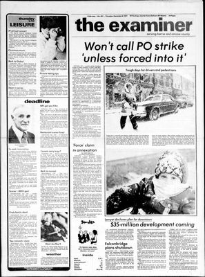 Barrie Examiner, 8 Dec 1977