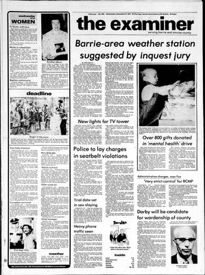 Barrie Examiner, 21 Dec 1977